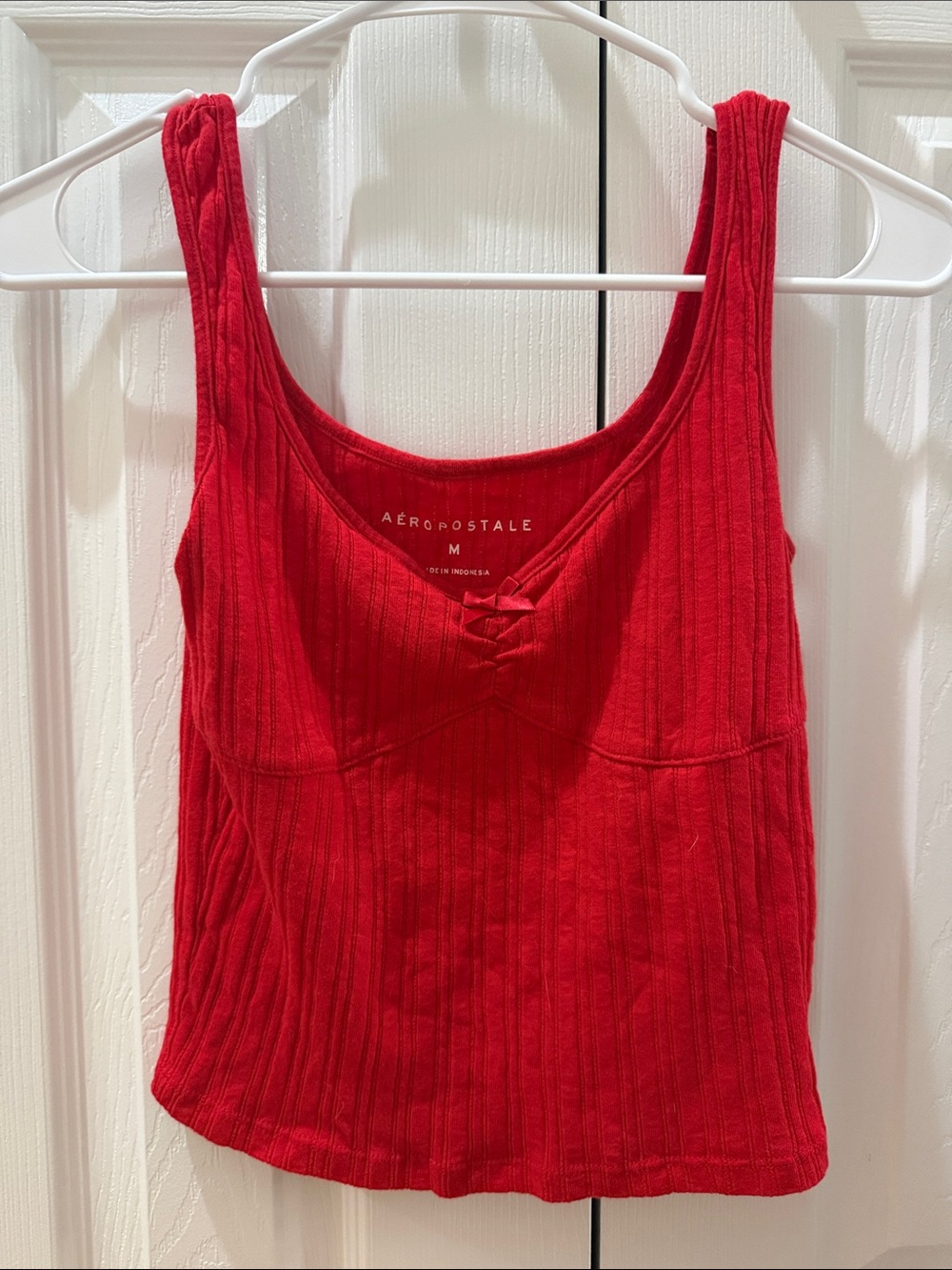 Aeropostale Red Ribbed Tank Top set